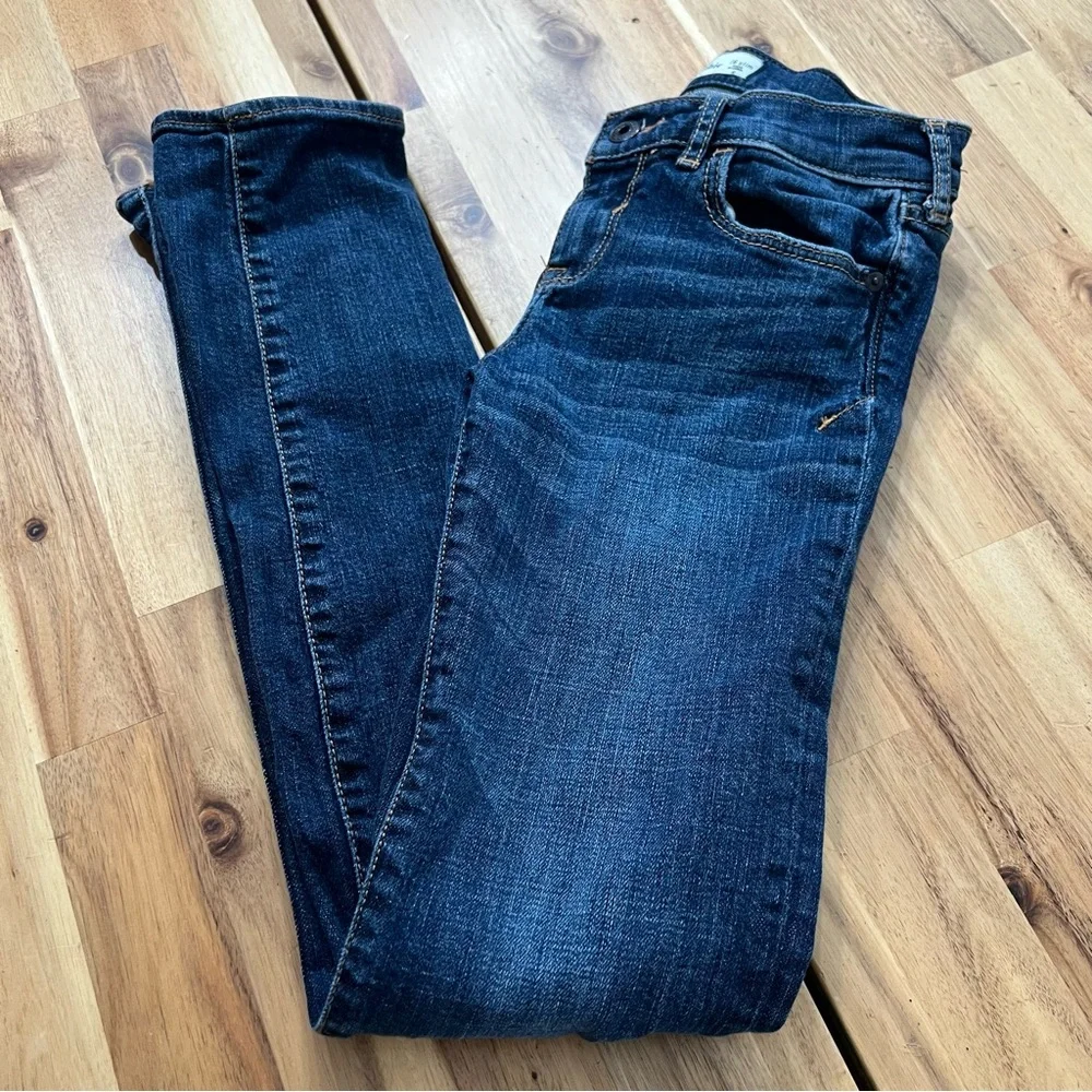 Abercrombie Kids Slim Jeans Size 16 Dark Wash Stretch Denim
